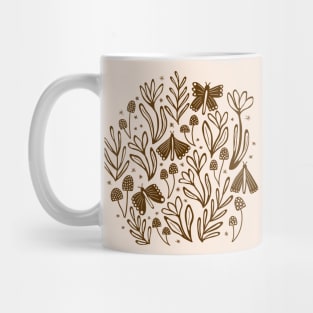 Enchanted woodland in brown Mug